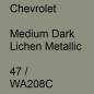 Preview: Chevrolet, Medium Dark Lichen Metallic, 47 / WA208C.